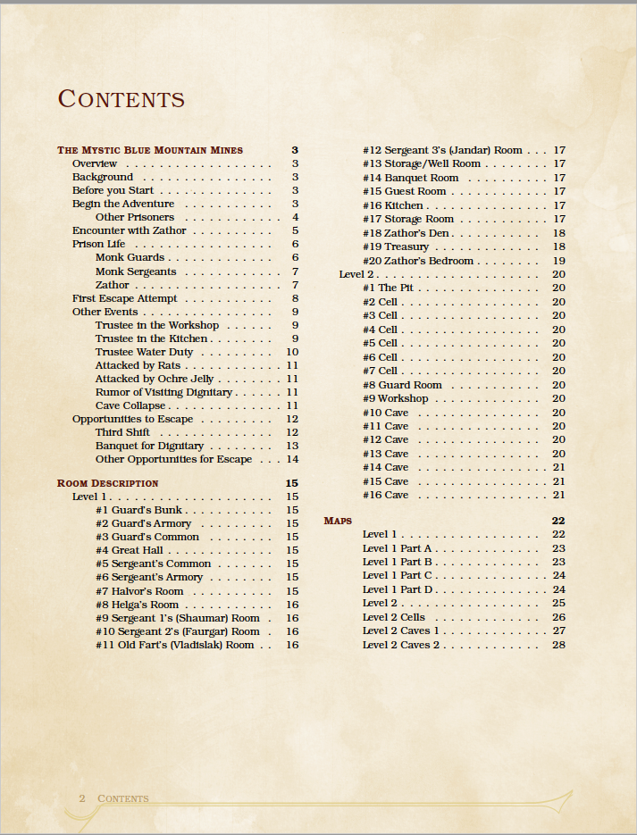 Adventures in the Mystic Blue Mountains - PDF