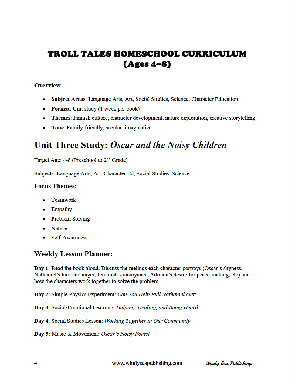 Troll Tales Teacher Resource; Oscar and the Noisy Children eBook