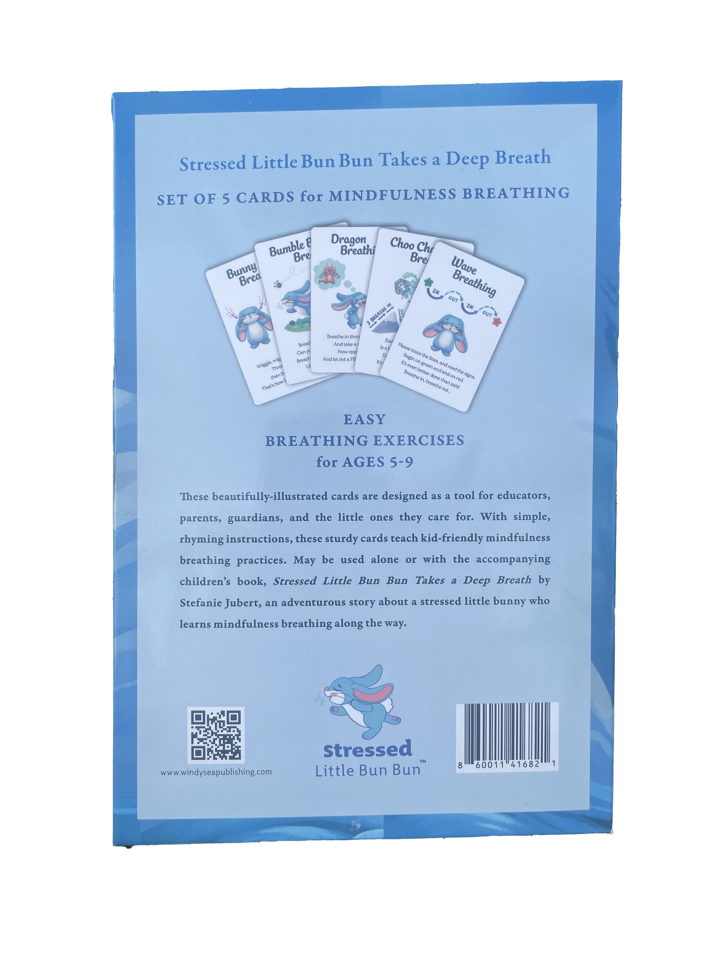 Stressed Little Bun Bun Mindfulness Breathing Cards