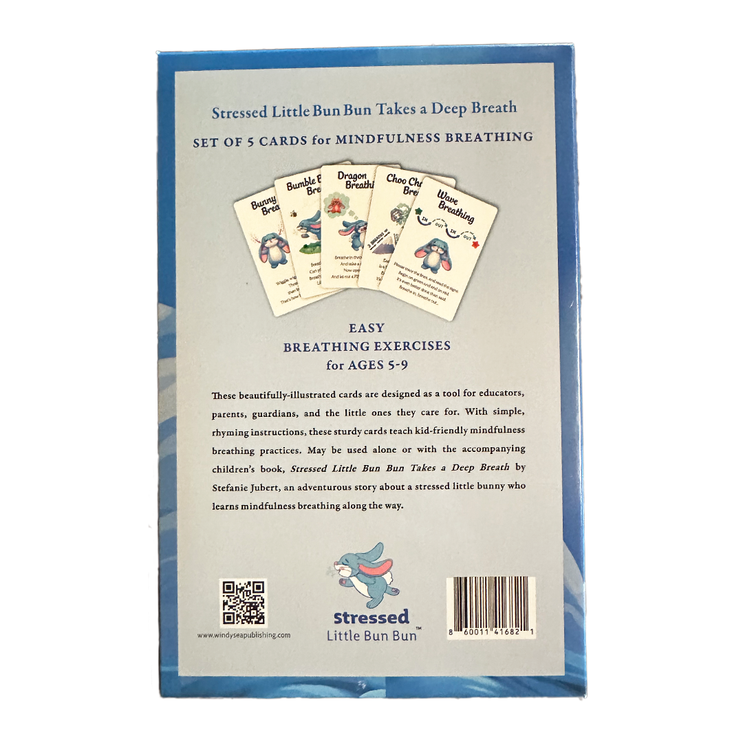 Stressed Little Bun Bun Mindfulness Breathing Cards