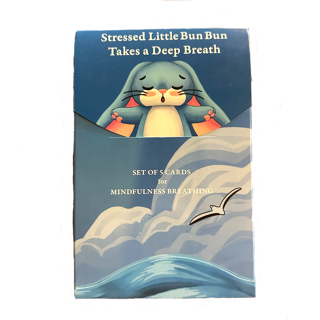 Stressed Little Bun Bun Mindfulness Breathing Cards