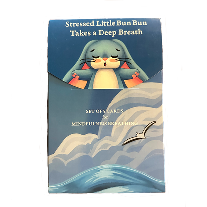 Stressed Little Bun Bun Mindfulness Breathing Cards