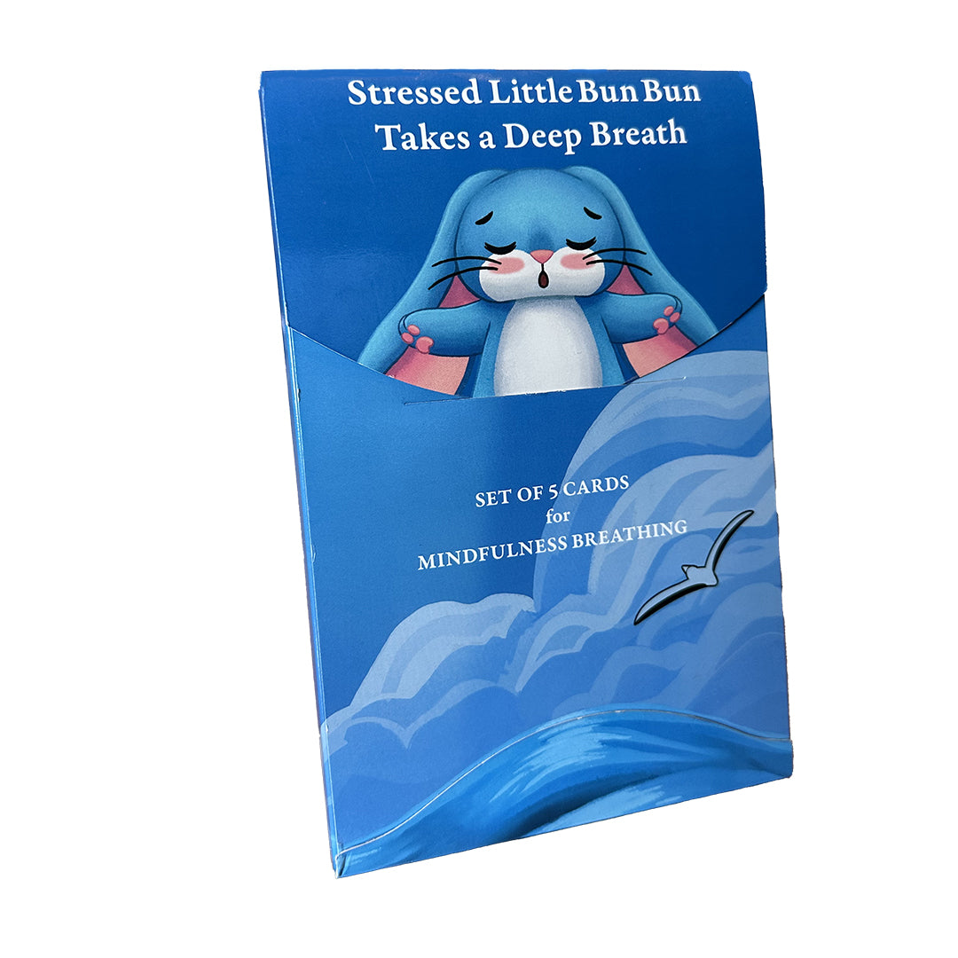 Stressed Little Bun Bun Mindfulness Breathing Cards